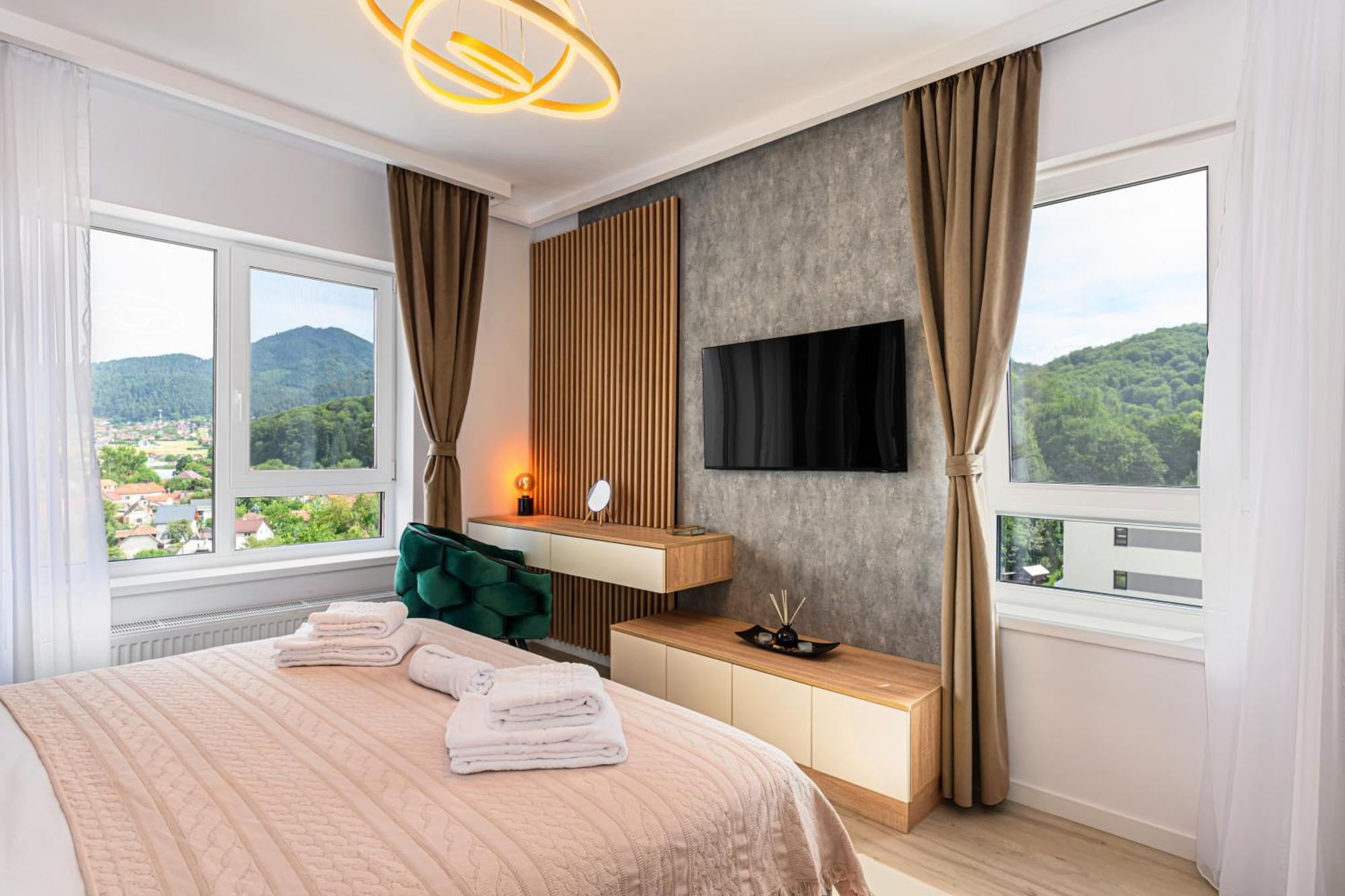 Mountain View Retreat Apartment - Braşov Buitenkant foto